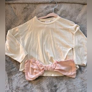 Bow Zara shirt. Size 2-3 toddler